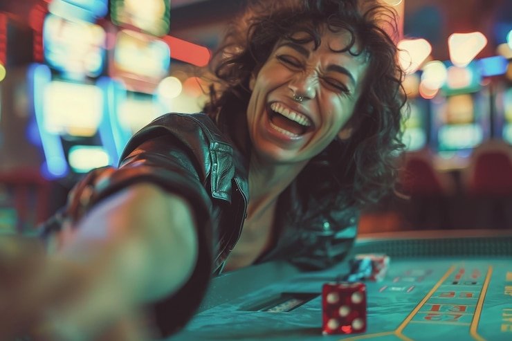 Pengguna meninjau menu happybet dari ponsel